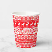 Gobelets En Papier Funny Nordic Laid Christmas Sweater Party (Gauche)