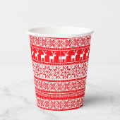 Gobelets En Papier Funny Nordic Laid Christmas Sweater Party (Droite)