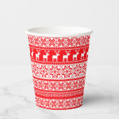Gobelets En Papier Funny Nordic Laid Christmas Sweater Party (Recto)