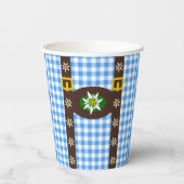 Gobelets En Papier Funny Octoberfest Lederhosen Suspendants (Verso)