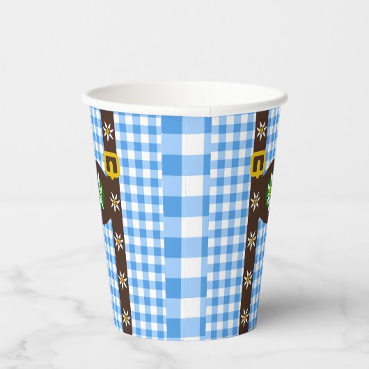 Gobelets En Papier Funny Octoberfest Lederhosen Suspendants (Droite)