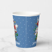 Gobelets En Papier Funny Snowman Merry Christmas Surprise Cartoon (Droite)