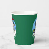 Gobelets En Papier Funny Snowman Ski fête de Noël Année Cartoon (Gauche)