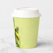 GOBELETS EN PAPIER FUNNY VIEILLE FASHION ST.PATRICK'S DAME CATS HEART (Gauche)