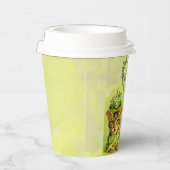 GOBELETS EN PAPIER FUNNY VIEILLE FASHION ST.PATRICK'S DAME CATS HEART (Droite)