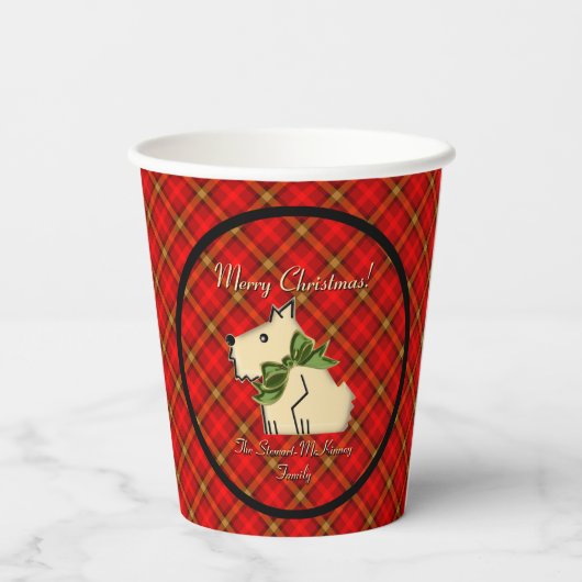 Gobelets En Papier Fuzzy Wuzzy Scottish Guard (Personnalisé) (Verso)