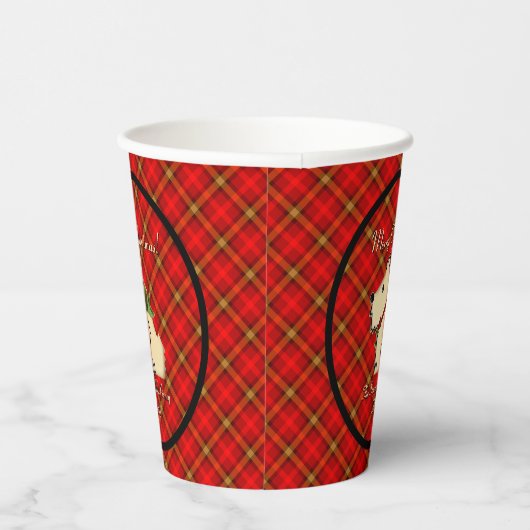 Gobelets En Papier Fuzzy Wuzzy Scottish Guard (Personnalisé) (Droite)