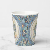 Gobelets En Papier G Bureau de création Fleur bleue (Gauche)
