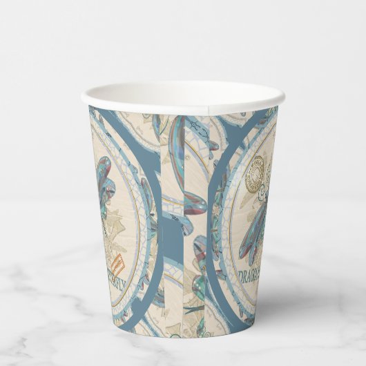 Gobelets En Papier G Bureau de création libellule (Droite)