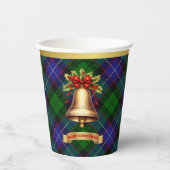 Gobelets En Papier Galbraith Noël Tartan personnalisé (Recto)