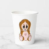 Gobelets En Papier Galets des tasses de papier chiot (Verso)