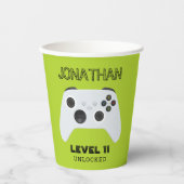 GOBELETS EN PAPIER GAMME DE CONTRÔLEUR VERT EN HAUT (Recto)