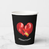 Gobelets En Papier Gants de boxe Design Paper Cup (Verso)
