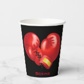 Gobelets En Papier Gants de boxe Design Paper Cup (Verso)