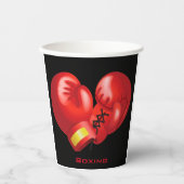 Gobelets En Papier Gants de boxe Design Paper Cup (Recto)
