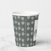 Gobelets En Papier Garçon 1er anniversaire mignon Jungle Dinosaur Aqu (Droite)