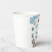 Gobelets En Papier garçon Arrondi Premier Rodéo 1ère fête Anniversair (Droite)