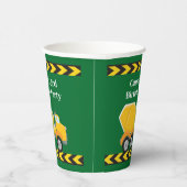 Gobelets En Papier Garçons fête d'anniversaire Custom Green Truck Enf (Droite)