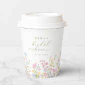 Gobelets En Papier Garden Boho Wildflowers Bridal shower (Recto)