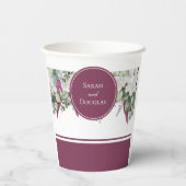 Gobelets En Papier Gardenia / Snapdragon Mariage Purple Paper Cup (Verso)