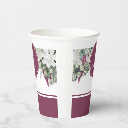 Gobelets En Papier Gardenia / Snapdragon Mariage Purple Paper Cup (Droite)