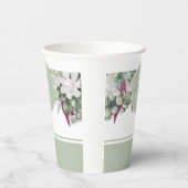Gobelets En Papier Gardenia / Snapdragon Mariage Sage Paper Cup (Gauche)