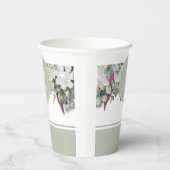 Gobelets En Papier Gardenia / Snapdragon Mariage Sage Paper Cup (Droite)