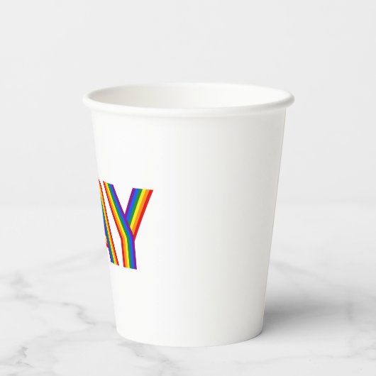 GOBELETS EN PAPIER GAY (Verso)