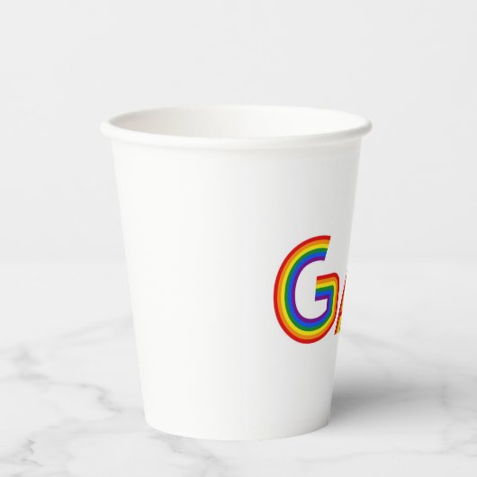 GOBELETS EN PAPIER GAY (Recto)