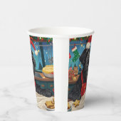 Gobelets En Papier Géant Schnauzer Gourmande : Noël Festif (Droite)