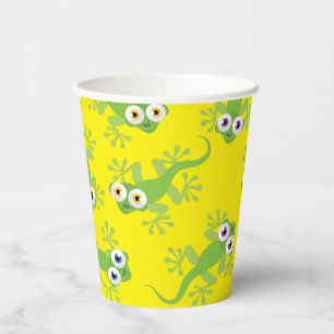 Gobelets En Papier Gecko Lizards Anniversaire Fête Cute Kids Cuttes P
