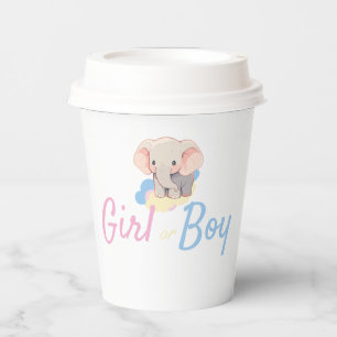 Gobelets En Papier Gender Reveal Boy or Girl?