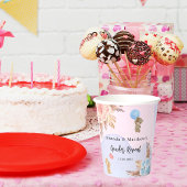 Gobelets En Papier Genre révéler la fête pampas tedbear bleu rose