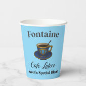 Gobelets En Papier Genshin Impact Cafe Lutece Coffe Cup (Verso)