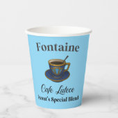 Gobelets En Papier Genshin Impact Cafe Lutece Coffe Cup (Recto)