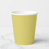 Gobelets En Papier Gentle Warm Yellow Paper Cups (Recto)
