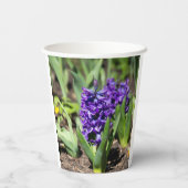 Gobelets En Papier Géocinthe bleu au printemps (Verso)