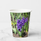 Gobelets En Papier Géocinthe bleu au printemps (Recto)