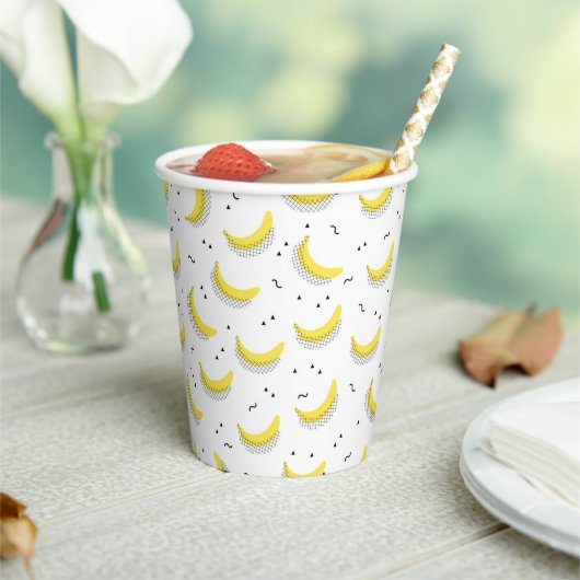 Gobelets En Papier Geometric Bananas (Insitu)