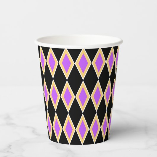 Gobelets En Papier Geometric Pattern (Verso)