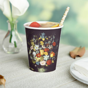 Gobelets En Papier Georg Flegel Gros morceau de fleurs (en niche)