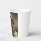 Gobelets En Papier Geronimo Portrait du chef guerrier indien (Gauche)