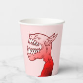 Gobelets En Papier Ghoul avec un joli rire (Verso)