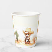 Gobelets En Papier Giddy Up C'est un Baby shower sauvage de cowboy de (Recto)