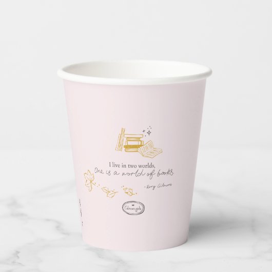 Gobelets En Papier Gilmore Girls Rory Book Quote Design (Recto)