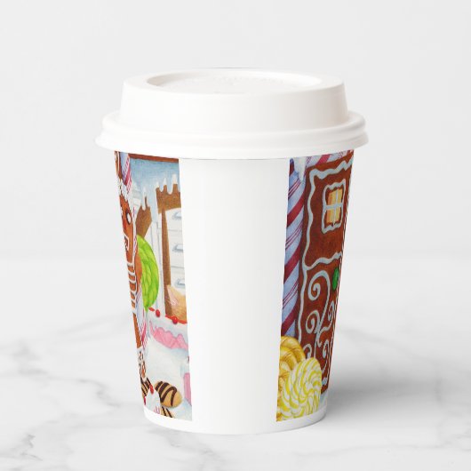 Gobelets En Papier GINGERBREAD MAN Tasses en papier (Gauche)