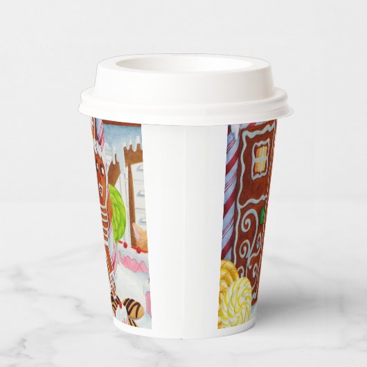 Gobelets En Papier GINGERBREAD MAN Tasses en papier (Droite)
