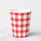 Gobelets En Papier Gingham Checks (Droite)