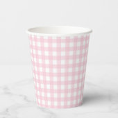 Gobelets En Papier Gingham Some Bunny a un anniversaire (Verso)