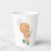 Gobelets En Papier Gingpain homme chef (Recto)